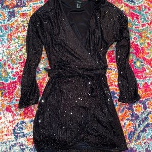 Sequin black dress